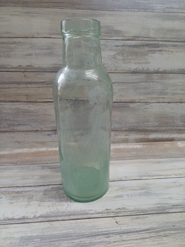 Vintage clear green bottle old - green,